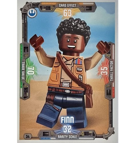 LEGO Star Wars Serie 3 Trading Cards - Nr 034 Finn