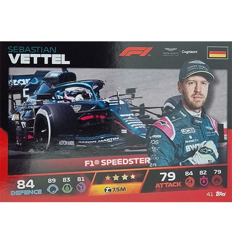 Turbo Attax 2021 Nr 041 Sebastian Vettel