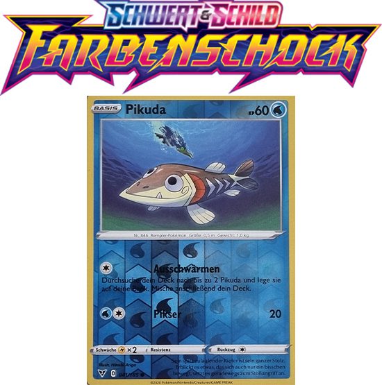 Pokémon Farbenschock Pikuda 041/185 REVERSE HOLO