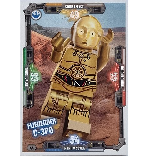 LEGO Star Wars Serie 3 Trading Cards - Nr 044 Fliehender C-3PO