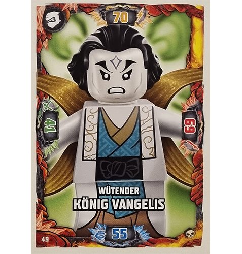 Lego Ninjago Serie 6 Trading Cards Nr 049 Wütender König Vangelis