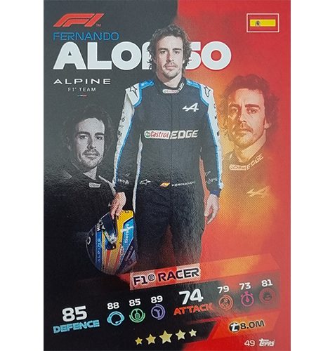 Turbo Attax 2021 049 Fernando Alonso