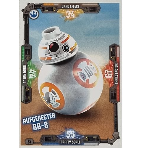 LEGO Star Wars Serie 3 Trading Cards - Nr 051 Aufgeregter BB-8