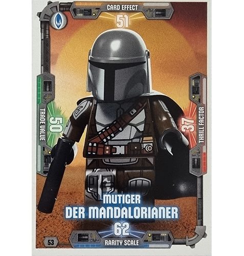 LEGO Star Wars Serie 3 Trading Cards - Nr 053 Mutiger Der Mandalorianer