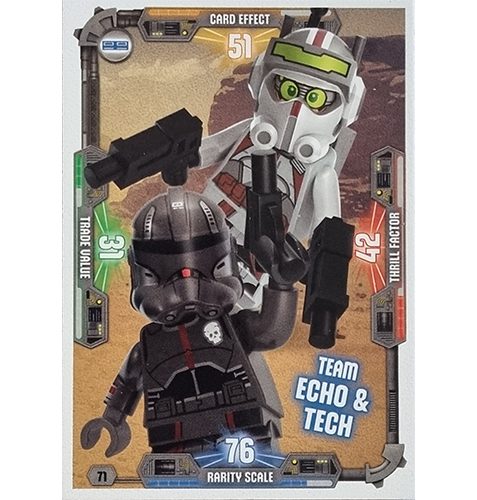 LEGO Star Wars Serie 3 Trading Cards Nr 071 Team Echo & Tech