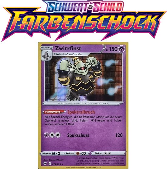 Pokémon Farbenschock Zwirrfinst 071/185 REVERSE HOLO