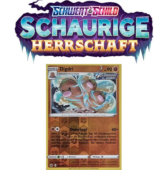 Pokémon Schaurige Herrschaft 077/198 Digdri REVERSE HOLO