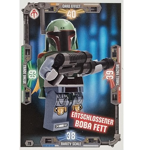 LEGO Star Wars Serie 3 Trading Cards Nr 079 Entschlossener Boba Fett