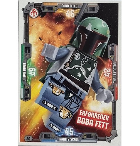 LEGO Star Wars Serie 3 Trading Cards Nr 080 Erfahrener Boba Fett