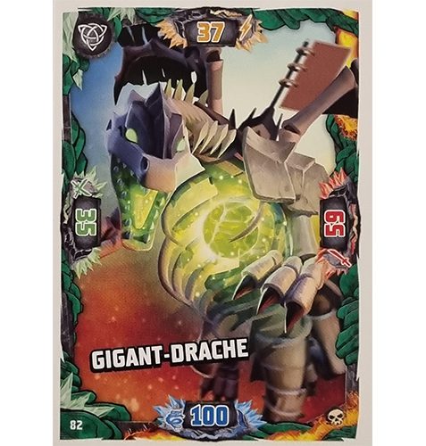 Lego Ninjago Serie 6 Trading Cards Nr 082 Gigant Drache