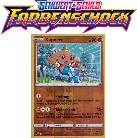 Pokémon Farbenschock Kapoera 088/185 REVERSE HOLO