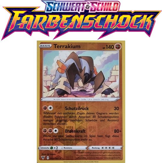 Pokémon Farbenschock Terrakium 092/185 Reverse Holo