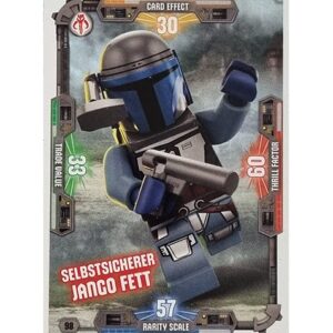 LEGO Star Wars Serie 3 Trading Cards Nr 098 Selbstsicherer Jango Fett