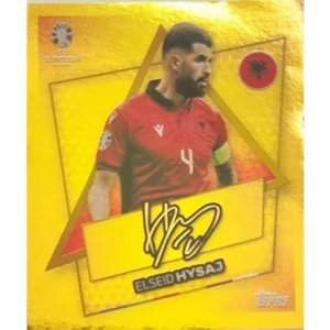 Topps UEFA EURO 2024 Sticker - ALB SP ELSEID HYSAJ mit UNTERSCHRIFT