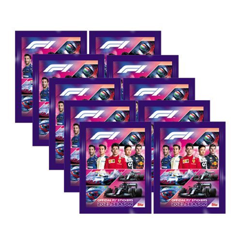 Topps Formula 1 Sticker 2021 10 Tüten