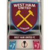 Topps Champions League 2021/2022 Nr 100 West Ham United FC Team Badge