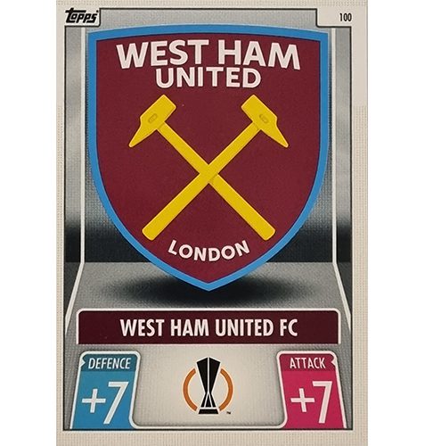 Topps Champions League 2021/2022 Nr 100 West Ham United FC Team Badge