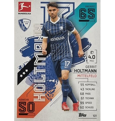 Topps Match Attax Bundesliga 2021/22 Nr 101 Gerrit Holtmann