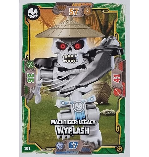 Lego Ninjago Serie 7 Trading Cards Geheimnisse der Tiefe - Nr 101 Mächtiger Legacy Wyplash