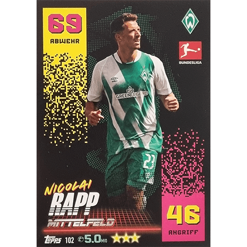 Topps Match Attax Bundesliga 2022-23 - Nr 102 Nicolai Rapp