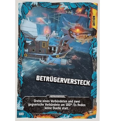 Lego Ninjago Serie 6 NEXT LEVEL Trading Cards Nr 103 Betrügerversteck