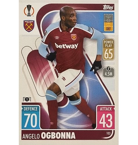 Topps Champions League 2021/2022 Nr 103 Angelo Ogbonna