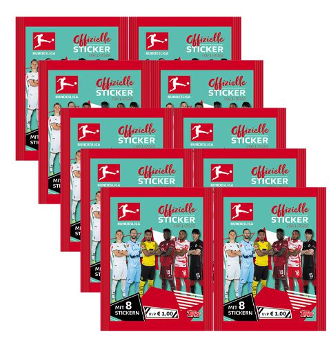 Topps Bundesliga Sticker Saison 2021/2022 10x Stickertüten