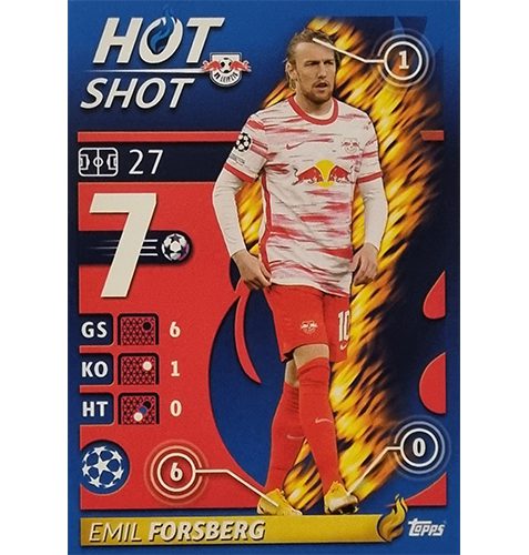 Topps Champions League Sticker 2021/2022 Nr 105 Emil Forsberg