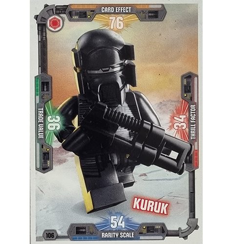 LEGO Star Wars Serie 3 Trading Cards Nr 106 Kuruk