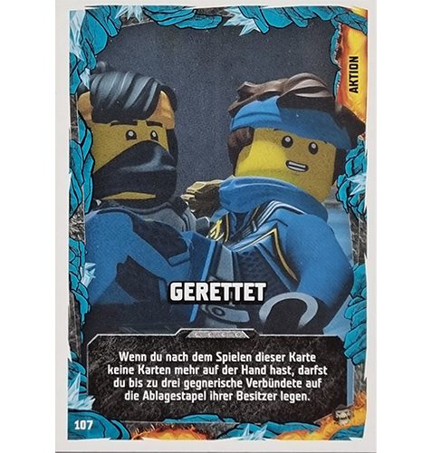 Lego Ninjago Serie 6 NEXT LEVEL Trading Cards Nr 107 Gerettet