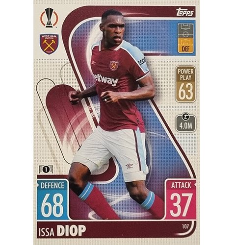 Topps Champions League 2021/2022 Nr 107 Issa Diop