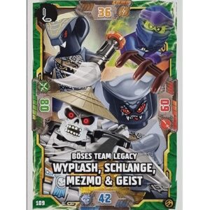 Lego Ninjago Serie 7 Trading Cards Geheimnisse der Tiefe - Nr 109 Böses Team Legacy Wyplash