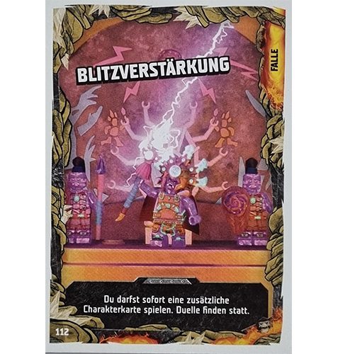 Lego Ninjago Serie 6 NEXT LEVEL Trading Cards Nr 112 Blitzverstärkung