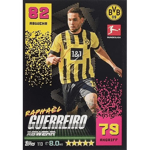 Topps Match Attax Bundesliga 2022-23 - Nr 113 Raphael Guerreiro