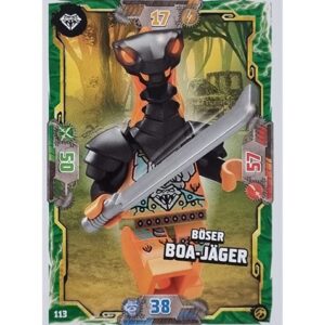 Lego Ninjago Serie 7 Trading Cards Geheimnisse der Tiefe - Nr 113 Böser Boa Jäger