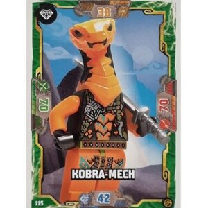 Lego Ninjago Serie 7 Trading Cards Geheimnisse der Tiefe - Nr 115 Kobra-Mech