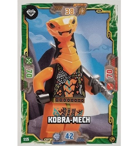 Lego Ninjago Serie 7 Trading Cards Geheimnisse der Tiefe - Nr 115 Kobra-Mech