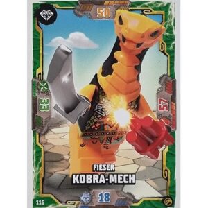 Lego Ninjago Serie 7 Trading Cards Geheimnisse der Tiefe - Nr 116 Fieser Kobra-Mech