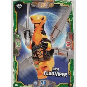 Lego Ninjago Serie 7 Trading Cards Geheimnisse der Tiefe - Nr 117 Böse Flug-Viper