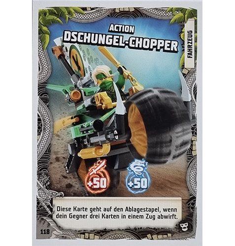 Lego Ninjago Serie 6 NEXT LEVEL Trading Cards Nr 118 Aktion Dschungel Chopper