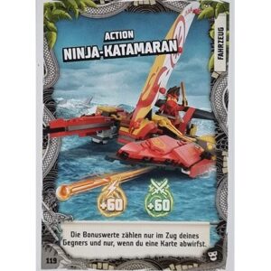 Lego Ninjago Serie 6 NEXT LEVEL Trading Cards Nr 119 Action Ninja Katamaran