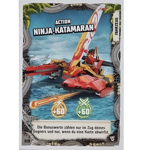 Lego Ninjago Serie 6 NEXT LEVEL Trading Cards Nr 119 Action Ninja Katamaran