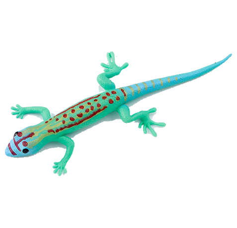 Blue Ocean Geckos Planet WOW - Gecko Nr 12 - Ornament-Taggecko