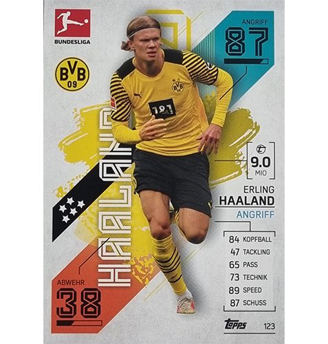 Topps Match Attax Bundesliga 2021/22 Nr 123 Erling Haaland