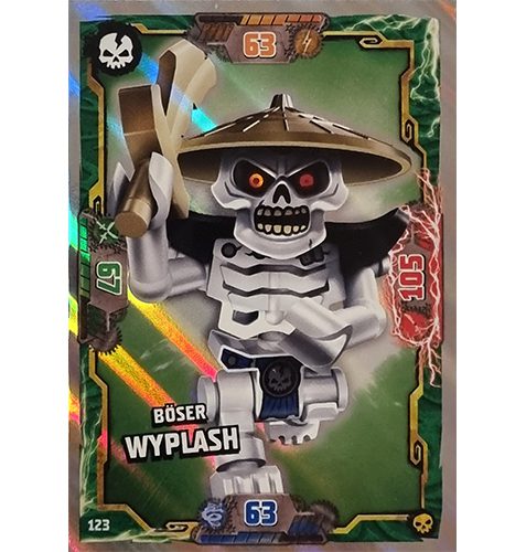 Lego Ninjago Serie 6 Trading Cards Nr 123 Böser Wyplash