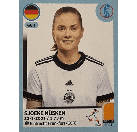 Panini Frauen EM 2022 Sticker - Nr 123 Sjoerke Nüsken