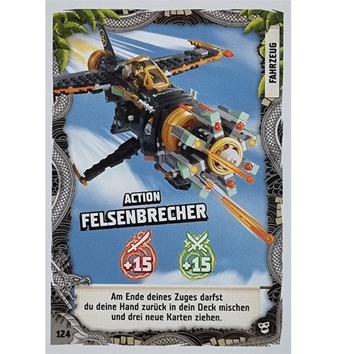 Lego Ninjago Serie 6 NEXT LEVEL Trading Cards Nr 124 Action Felsenbrecher