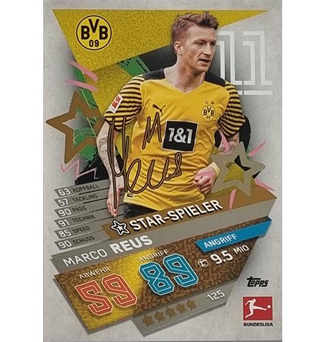 Topps Match Attax Bundesliga 2021/22 Nr 125 Marco Reus