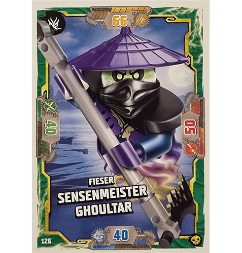 Lego Ninjago Serie 6 Trading Cards Nr 126 Fieser Sensenmeister Ghoultar