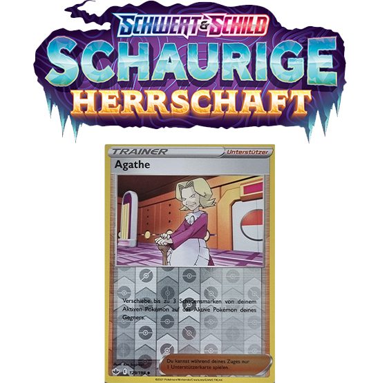 Pokémon Schaurige Herrschaft 129/198 Agathe REVERSE HOLO